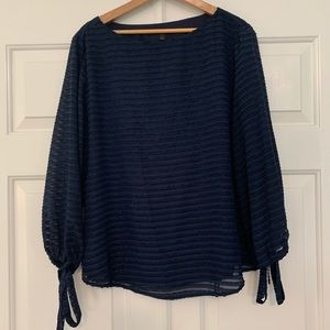 Banana Republic - Navy blue tunic blouse Petite L